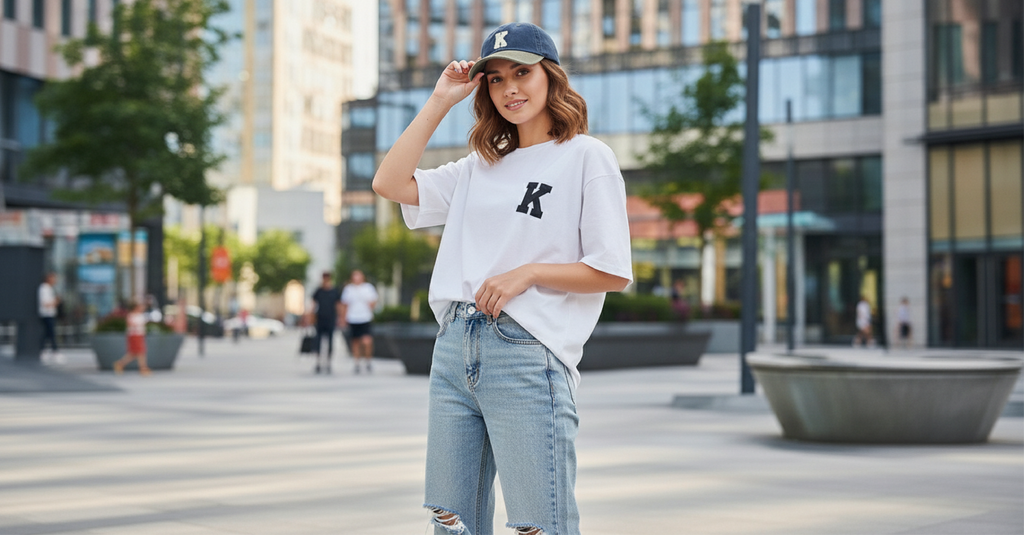 Gorra Parche Letra Blanco Deslavada